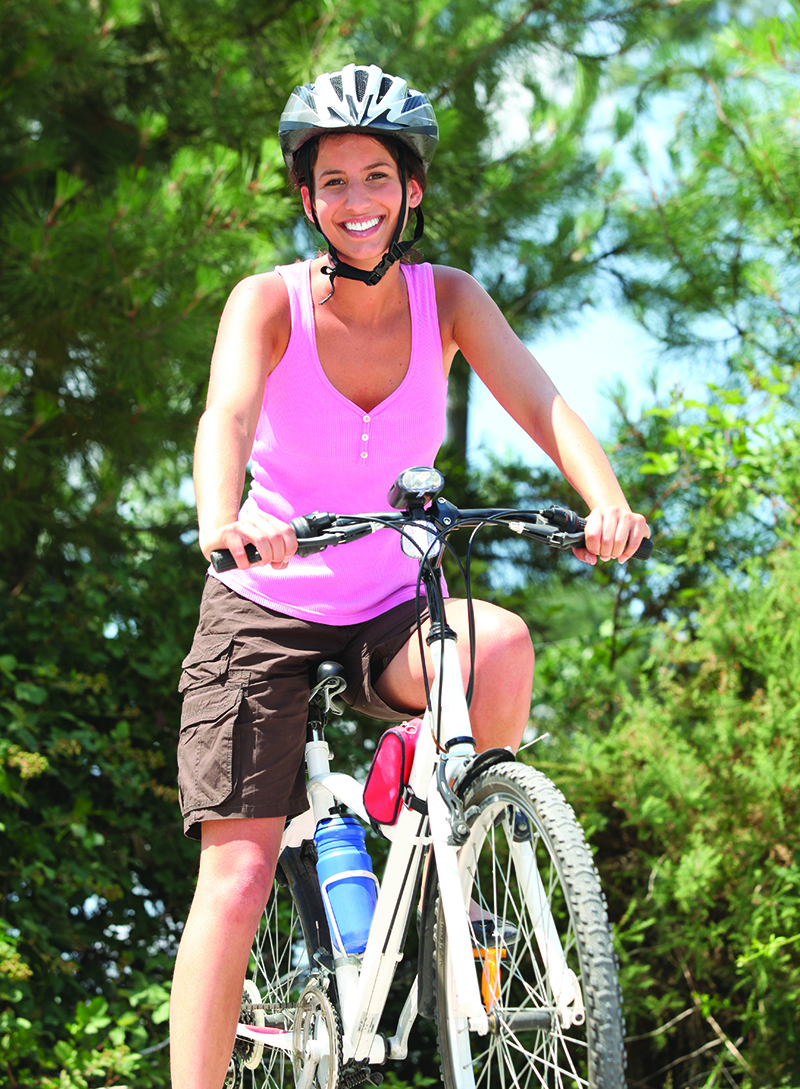 Girl on bike